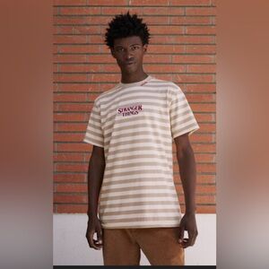 Stranger Things X Pacsun Logo Stripe T shirt
